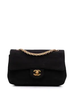 Chanel 1989-1991 Small Classic Jersey Double Flap shoulder bag 31466067