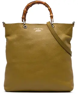 Gucci 2016-2025 Tall Leather Bamboo Shopper Tote satchel 31465011