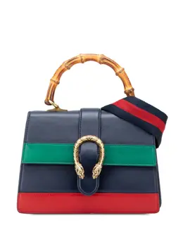 Gucci 2016-2025 Medium Leather Bamboo Dionysus Web satchel 31453555
