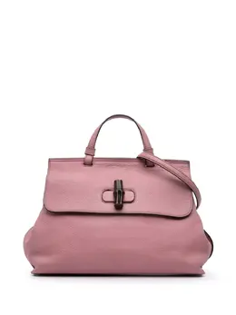 Gucci 2016-2025 Medium Leather Bamboo Daily satchel 31456776