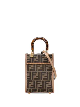Fendi 2010-2025 Mini Zucca Canvas Sunshine Shopper Tote satchel 31473115