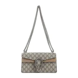 Gucci-Beige Dionysus Polyurethane Shoulder Bag-Donna 52291921740116