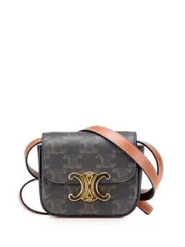 Celine 2022 Mini Triomphe Coated Canvas Triomphe crossbody bag 31472438