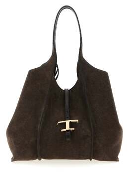 Tod's-T Timeless Tote Marrone-Donna 52299940233556