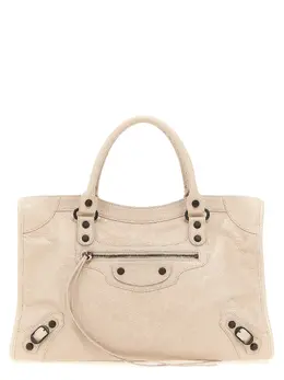 Balenciaga-Le City Bag M Borse A Mano Beige-Donna 52301021413716