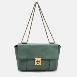 Chloe Green Leather Large Elsie Shoulder Bag 1190479
