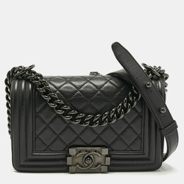 Chanel Black Quilted Leather Small Boy Flap Bag 1190433