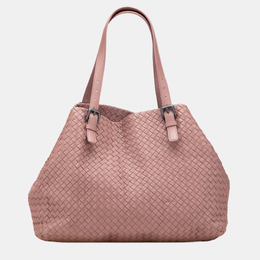 Bottega Veneta Pink Large Nappa Intrecciato Cesta Tote 1190064