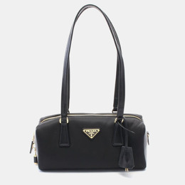Prada Re-Nylon Medium Black Nylon Leather Shoulder Bag 1188857