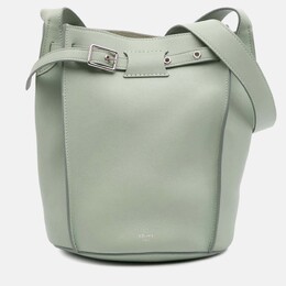 Celine Green Leather Big Bag Bucket Crossbody 1189377