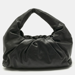 Bottega Veneta Black Leather Medium The Shoulder Pouch Bag 1189308