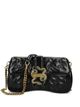 Just Cavalli snake-buckle quilted shoulder bag 31336810