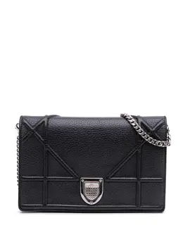 Christian Dior 2017 Grained Calfskin Diorama Wallet on Chain crossbody bag 31481019