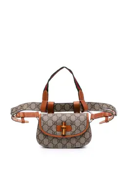 Gucci 2016-2025 Mini GG Supreme Web Bamboo 1947 belt bag 31487024