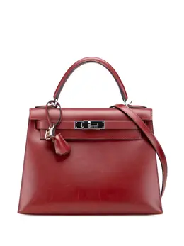 Hermes 2001 Box Calf Kelly II Sellier 28 satchel 31488363
