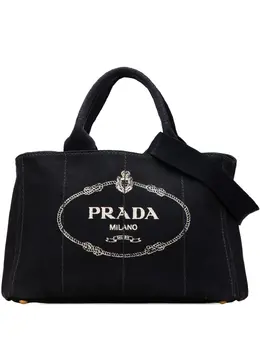 Prada 2013-2025 Canvas Canapa Logo Tote satchel 31489149