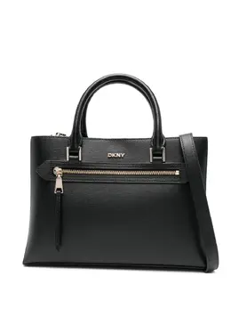 DKNY small logo-plaque tote bag 31086343