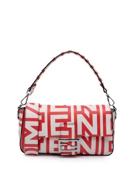 Fendi 2010-2025 Marc Jacobs Nappa Vitello King Logo Print Phone Baguette satchel 31477044