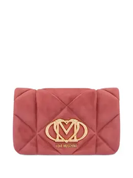 Love Moschino quilted logo-plaque shoulder bag 31028141