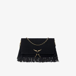 Сумка Zadig & Voltaire через плечо из замши, черный r04483849 | black