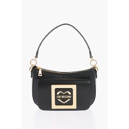 Сумка LOVE из искусственной кожи со съемным плечевым ремнем и металлическим Moschino, черный 0017623518 | black