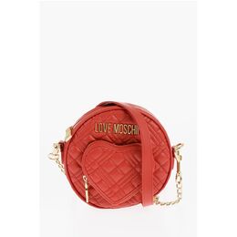 Круглая сумка через плечо LOVE с карманом в форме сердца Moschino, красный 0017623163 | red