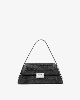 Сумка через плечо Ludlow из плетеных натуральных волокон Michael Kors, черный mp_0478263_30s5slnl2w | negro