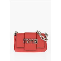Сумка через плечо JEANS COUTURE из текстурированной искусственной кожи с серебристым оттенком Versace, красный 0017623174 | red