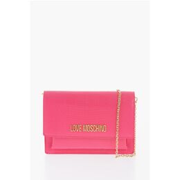 Сумка LOVE LIZARD из искусственной кожи с крокодиловым эффектом и золотой цепочкой Moschino, мультиколор 0017623531 | multicolor