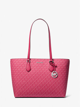 Большая сумка-тоут с логотипом Sheila Michael Kors, красный 35t4s6ht9b | dk raspberry
