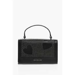 Сумка LOVE из искусственной кожи с заклепками и цепочкой Moschino, черный 0017622687 | black