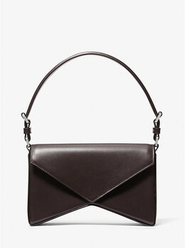 Кожаная сумка Manhatta среднего размера Michael Kors, коричневый 31f5pmgh4l | chocolate