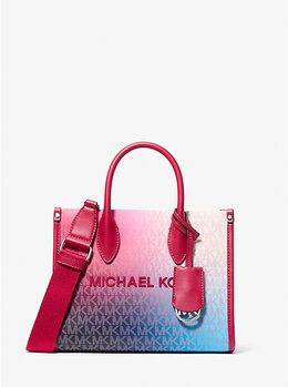 Маленькая сумка через плечо Mirella с фирменным логотипом и омбре Michael Kors, мультиколор 35f5s7zc5b | dark raspberry multi