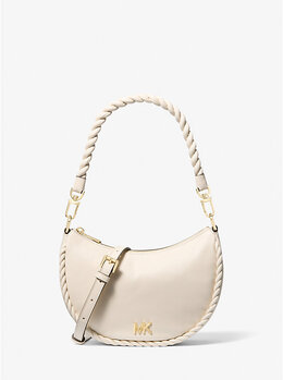 Маленькая кожаная сумка-трансформер Kyla Michael Kors, бежевый 32t5g8qu1l | lt cream