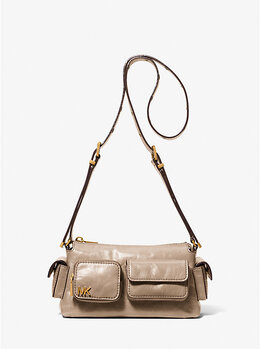 Маленькая кожаная сумка через плечо Dakota Michael Kors, коричневый 32s5am3c5y | birch