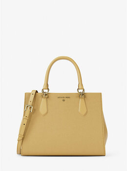 Сумка Marilyn среднего размера из сафьяновой кожи Michael Kors, желтый 35f5g6as2l | honey