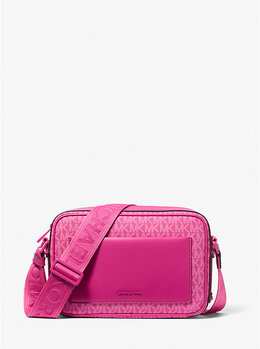 Большая сумка через плечо с фирменным логотипом Maeve Michael Kors, розовый 32t5t5vc9b | wild berry