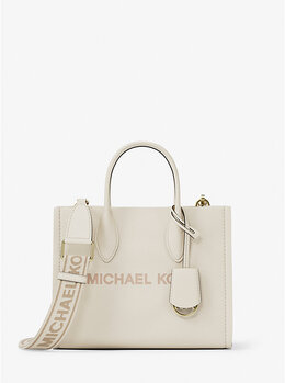 Маленькая сумка-трансформер через плечо Mirella из шагреневой кожи Michael Kors, бежевый 35r5g7zt1l | lt cream