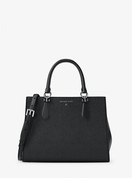 Сумка Marilyn среднего размера из сафьяновой кожи Michael Kors, черный 35f5s6as2l | black
