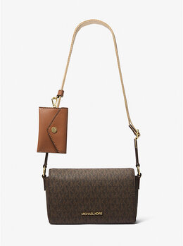 Маленькая сумка через плечо с фирменным логотипом Vincent и чехлом для карт Michael Kors, коричневый 35f4g2vc5b | brown