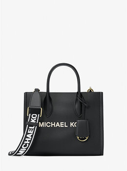 Маленькая сумка-трансформер через плечо Mirella из шагреневой кожи Michael Kors, черный 35r5g7zt1l | black
