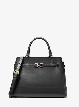 Большая сумка из шагреневой кожи Reed Michael Kors, черный 35f4g6rs3t | black
