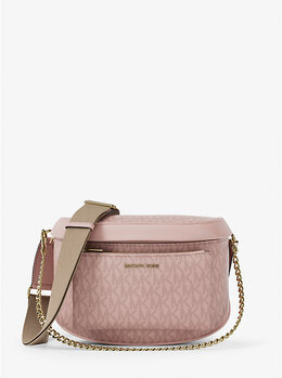 Сумка-Слинг Slater среднего размера с фирменным логотипом Michael Kors, красный 35f5g04m2v | powder blush
