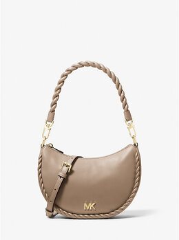 Маленькая кожаная сумка-трансформер Kyla Michael Kors, коричневый 32t5g8qu1l | birch