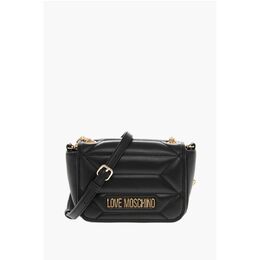 LOVE стеганая искусственная кожа KALEIDOSCOPE сумка через плечо с Go Moschino, черный 0017622834 | black