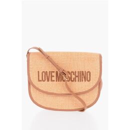 Сумка через плечо LOVE Rafia с отделкой из искусственной кожи Moschino, бежевый 0017623644 | beige