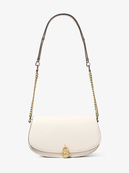 Сумка-Мессенджер Mila среднего размера из кожи Michael Kors, бежевый 35t5gimm8l | lt cream