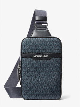Сумка-Слинг Cooper среднего размера с фирменным логотипом Michael Kors, мультиколор 37t5lcoc2b | admrl/plblue