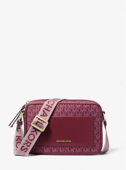 Плетеная сумка через плечо Jet Set с большим фирменным логотипом Michael Kors, белый 32t4gj6c7c | mulberry