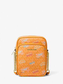 Сумка через плечо Jet Set среднего размера с фирменным логотипом Michael Kors, оранжевый 35t5gtvc2i | pop orange